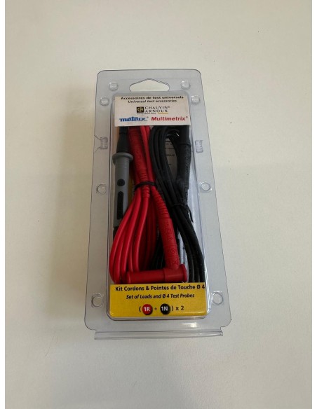 Amra p01295475z universal tester probes 4mm straight cable (r//n)bl