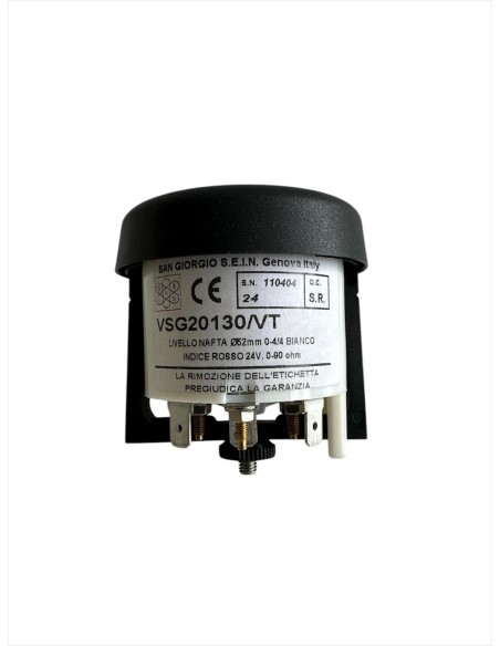 San giorgio sein vsg20130//vt indicatore livello carburante d 52mm bianco indice rosso 24v