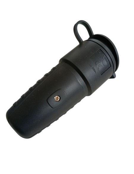 Fai 8006//n//ip44 schuko socket 2p t 16 a 250 v black ip44