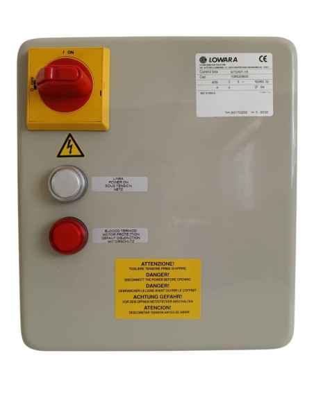 Lowara 108520800 Qtd/07-15 quadro trifase per pompa sommersa 400v 2,5-4a