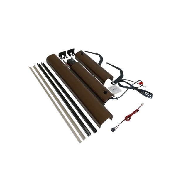 Kit moteur Somfy 1240035 YSLO Flex RTS pour volets à 2 vantaux de 880 à 1520 mm, marron