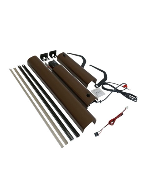 Somfy 1240035 yslo flex rts motor kit for 2-leaf shutters from 880 to 1520 mm brown