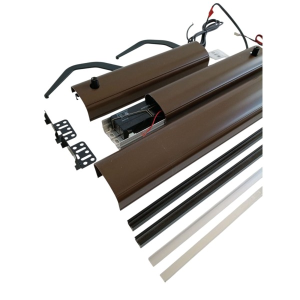 Somfy 1240035 yslo flex rts motor kit for 2-leaf shutters from 880 to 1520 mm brown