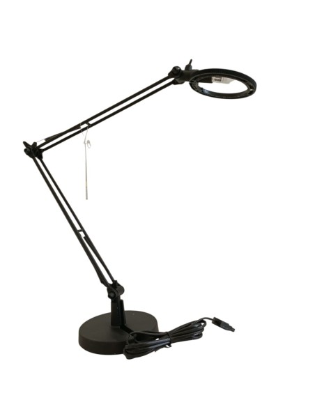 Luceplan 1D120 P0E001 Berenice lampada piccola da tavolo nera senza riflettore 30cm + 30cm gy6,5 35w 12v