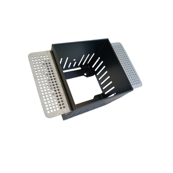 Viabizzuno f6.011.53 m1 90° scomparsa totale corpo nero kit escluso