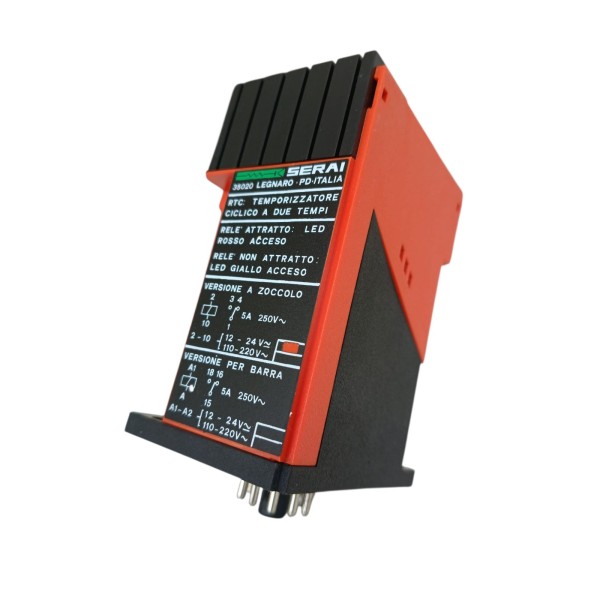 Serai 48 67 temporizzatore ciclico a 2 tempi indipendenti rtc 12-24vac//dc