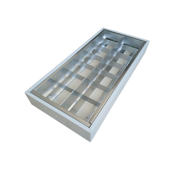 Disano 14120308 plafoniera comfort t8 777 fl 2x18w cel bianco