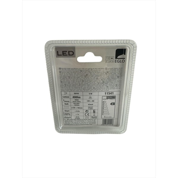 Eglo 11541 Led bulb gu10 5w 3000°k 400lm