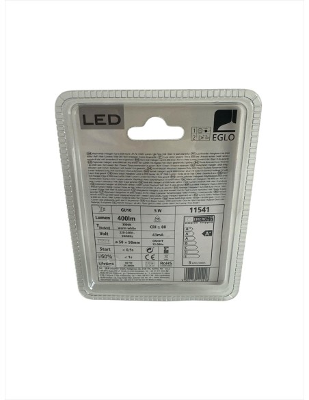 Eglo 11541 ampoule gu10 5w 3000k Eglo 11541 ampoule gu10 5w 3000k