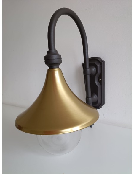 Nobile 2024/02/00/NA Lampara series wall lamp brass/graphite e27 75w