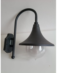 Poliplast 400408 Laterne Wandanschluss E27 60W IP44 Elena Schwarz