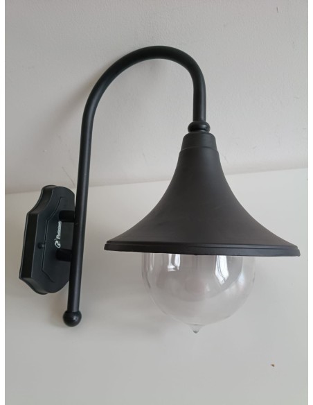 Poliplast 400408 wall-mounted lantern E27 60W IP44 Elena black