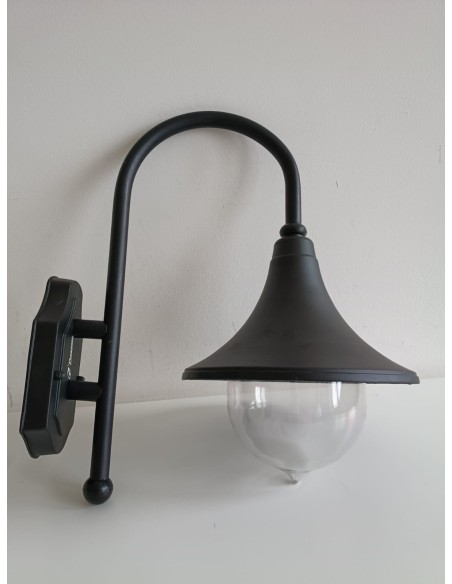Poliplast 400408 lantern wall connection e27 60w ip44 elena black Poliplast 400408 lantern wall connection e27 60w ip44 elena black