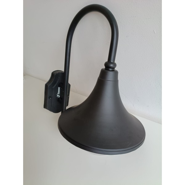 Poliplast 400408 Laterne Wandanschluss E27 60W IP44 Elena Schwarz