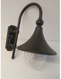 Nobile 2033/02/NE Lampada a parete lampara nera in metallo e27 100w 2