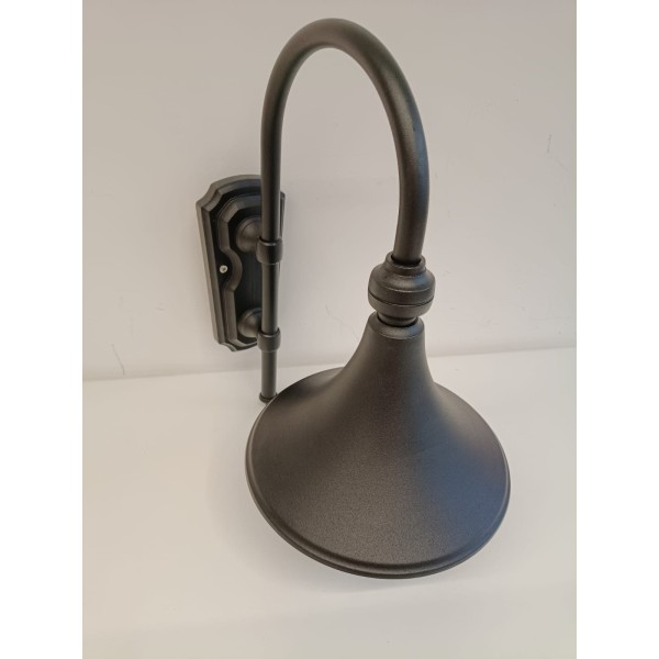 Nobile 2033/02/NE Lampada a parete lampara nera in metallo e27 100w