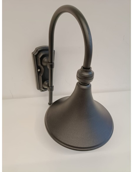 Nobile 2033/02/NE Lampada a parete lampara nera in metallo e27 100w