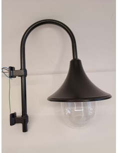 Lampe sur pied Lanzini 32500 en métal noir moderne avec douille E27 100W