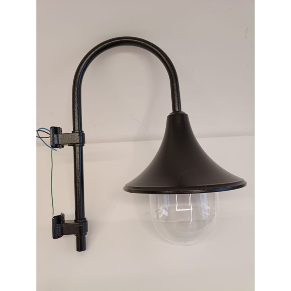 Lanzini 32500 lampada Moderna nera in metallo attacco palo e27 100w