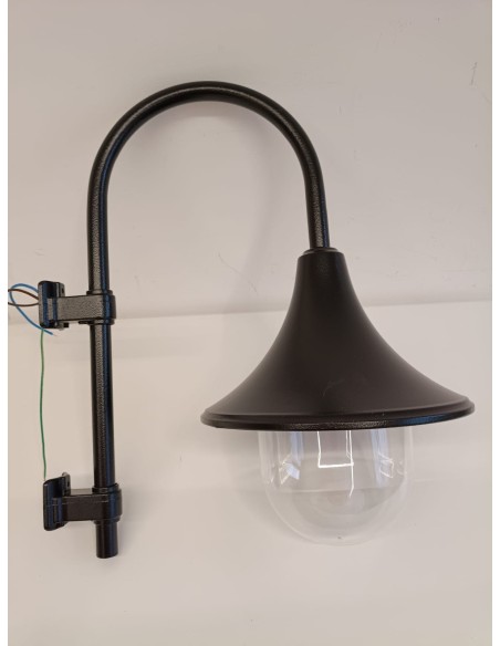 Lampe sur pied Lanzini 32500 en métal noir moderne avec douille E27 100W