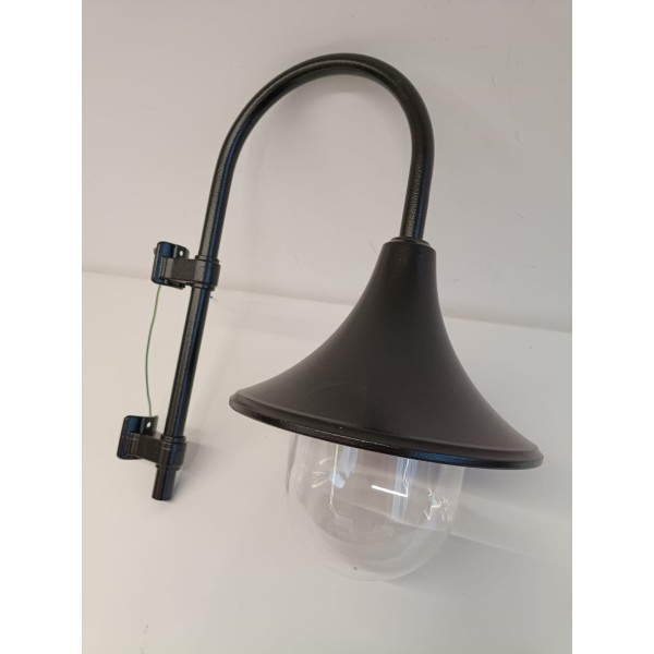 Lanzini 32500 lampada Moderna nera in metallo attacco palo e27 100w