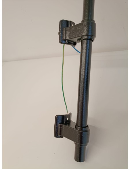 Lampe sur pied Lanzini 32500 en métal noir moderne avec douille E27 100W