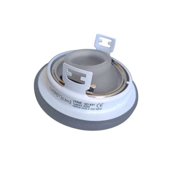 Leucos sd-831 fdv itre sd-835 faretto incasso cristallo satinato gu5,3 12v 50w regolabile