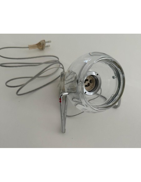 Fabbian d57b0300 Beluga table lamp in clear crystal glass 1x50w gu10