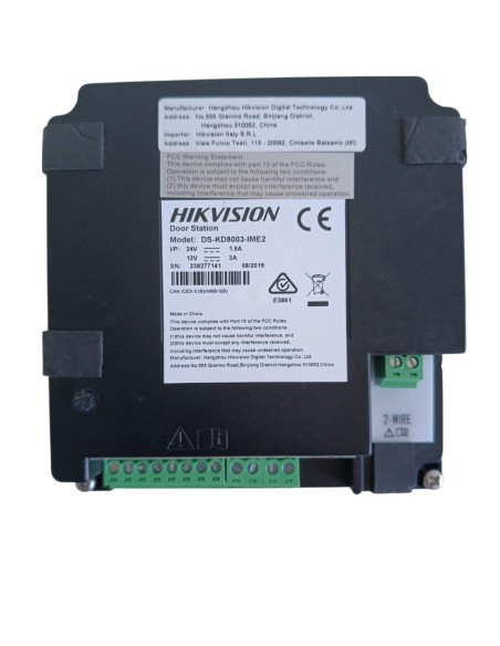 Hikvision 305301759 ds-kd8003-ime2 modulo telecamera da esterno 2 fili