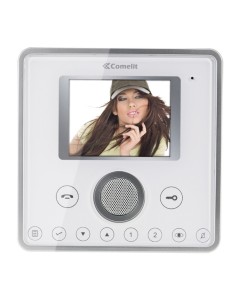 Comelit 6101w Planux series hands-free color monitor, white