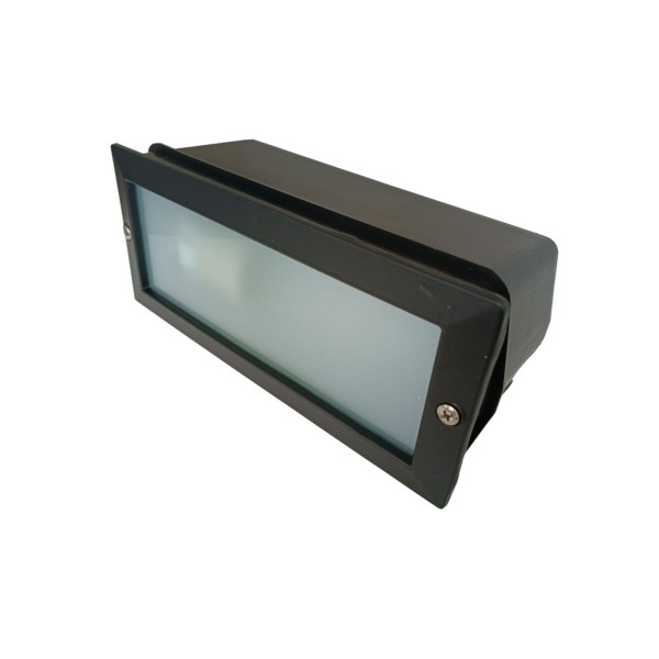 Applique murale encastrée Relco 28306 Olbia noire 60 W E27 230 V IP54 234 x 100 x 80 mm