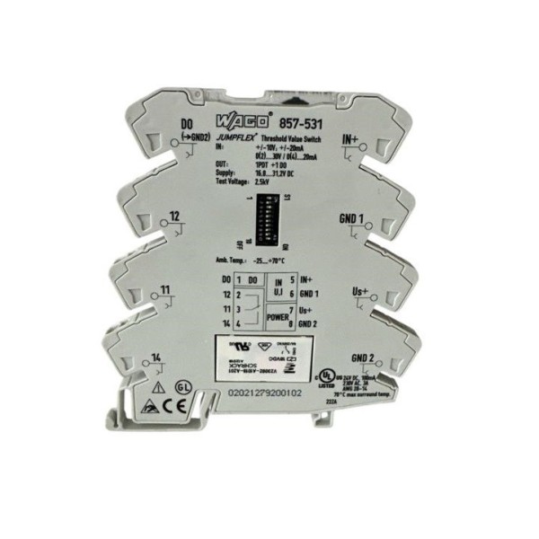 Wago 857-531 Interrupteur de seuil de tension analogique pour signaux analogiques