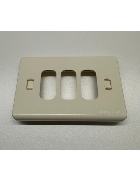 Molveno Placca gl2000 3 moduli bianco