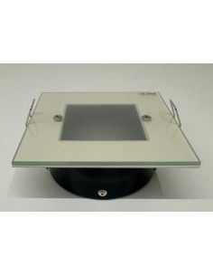 ITRE SD101 Faretto incasso quadrato 50w gu5,3 bianco c/vetro satinato d.foro 80mm 2