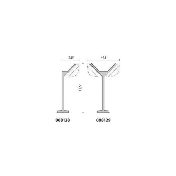 Performance en éclairage 008128 Nouveau mât Delta M1