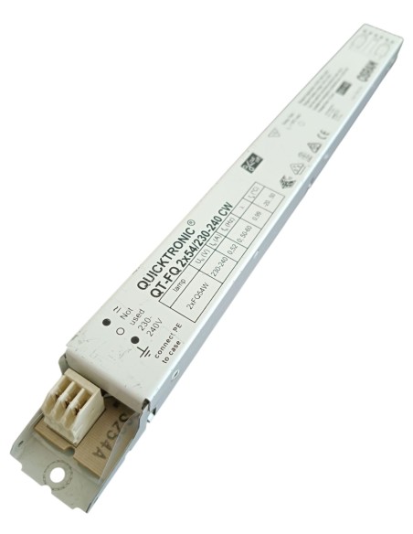 Osram qt-fq 2x54/230-240 indp20ce os alimentatore elettronico 2x54w fq/t5