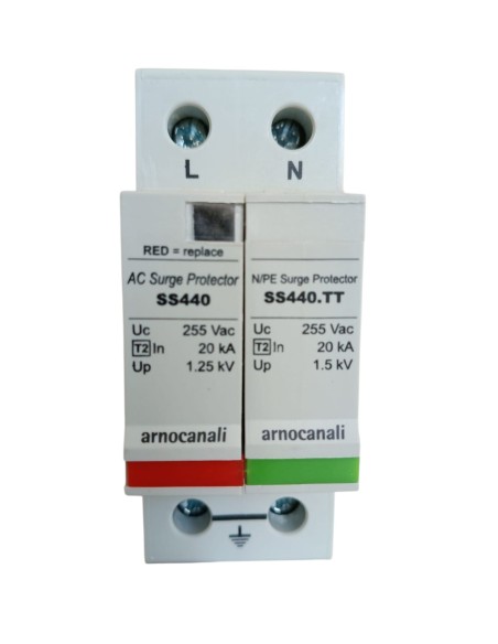 ARNOCANALI SS440.2TT SURGE PROTECTOR T2 1 +1P