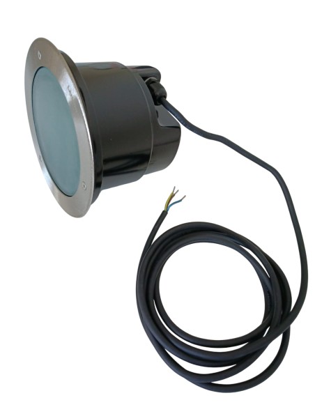 Lanzini 63502 faretto incasso a pavimento Doha INOX e27 25W ia, 75w par 30