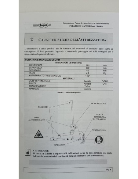 Machine à percer à lattes manuelle Itw 566986 uform