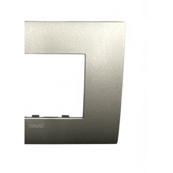 Vimar 19953.14 Placca Serie Arkè Fit 3 moduli Metal