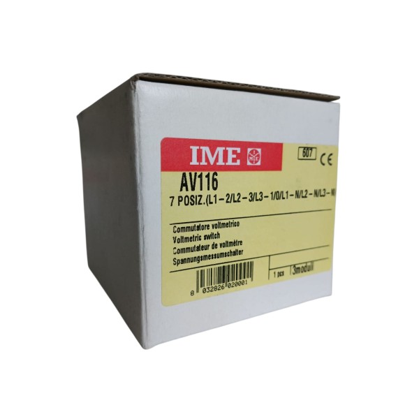 Ime av116 cd3 commutatore voltmetrico f-f/f-n 7 posizioni