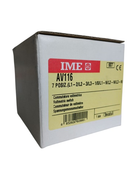 Ime av116 cd3 commutatore voltmetrico f-f/f-n 7 posizioni