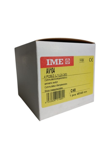 Panneau de commutation Ime av104 c48 48x48 4 positions (l1/l2/l3/0)
