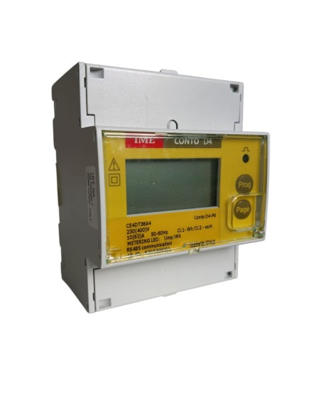 Compteur d'énergie active et réactive Ime ce4dt36a4 conto d4-pd wh/varh rs485 3mono 63a 230-240v