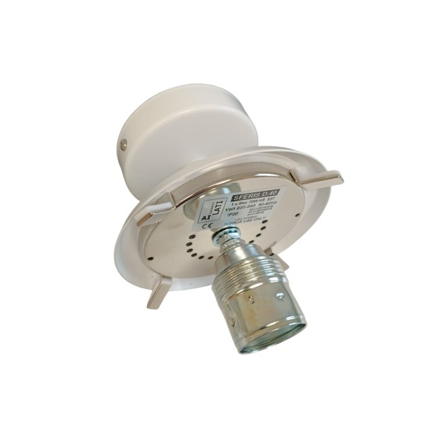 Zafferano ll4201b sferis ceiling structure Ø 400x470mm white