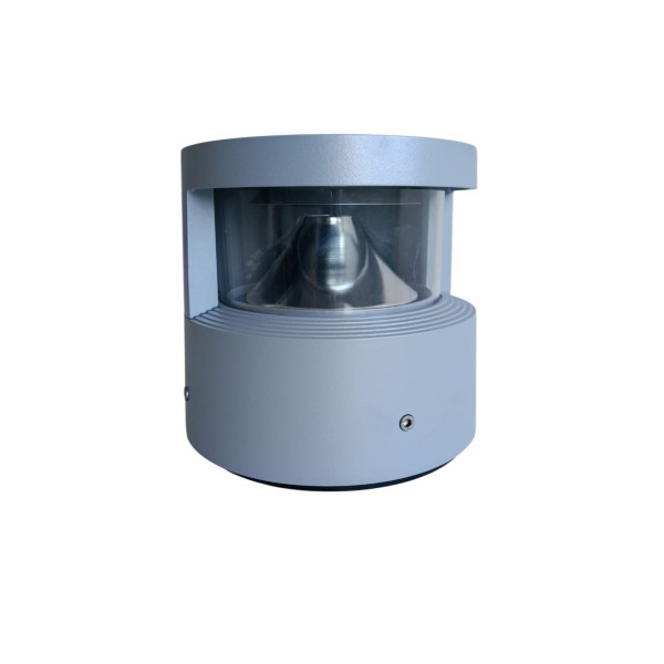 Simes s.5231.14 lampada segnapasso da incasso minireef 180°+hit-tc cri 20w g8,5 grigio ip66