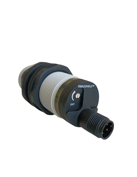 Capteur capacitif Gavazzi EC3025PPAPL-1, connecteur M30 SN25 mm, 10-40 Vcc, PNP, plastique, M12