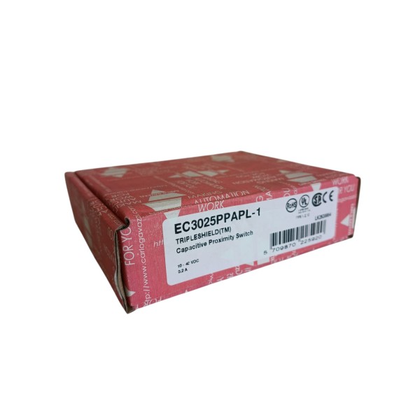 Capteur capacitif Gavazzi EC3025PPAPL-1, connecteur M30 SN25 mm, 10-40 Vcc, PNP, plastique, M12