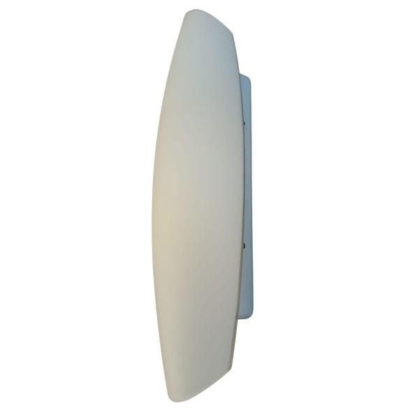 Esedra 312614f lampada a parete bua 26w g24d3 vetro bianco opale