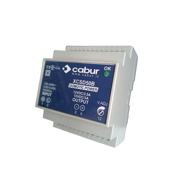 Alimentation à découpage Cabur xcsd50b 90-264 Vca/12-15 Vcc 3,5 A (utilisée pour l'affichage)